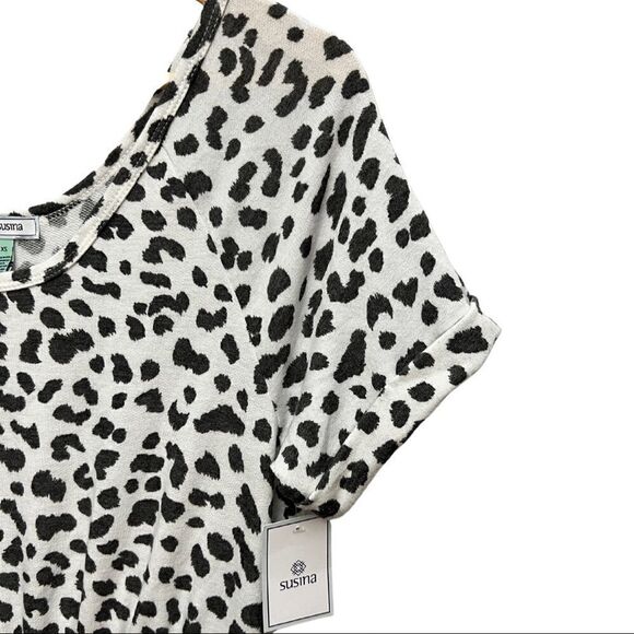 💎 Susina Leopard Print Fit & Flare Asymmetrical Dress - Picture 5 of 9